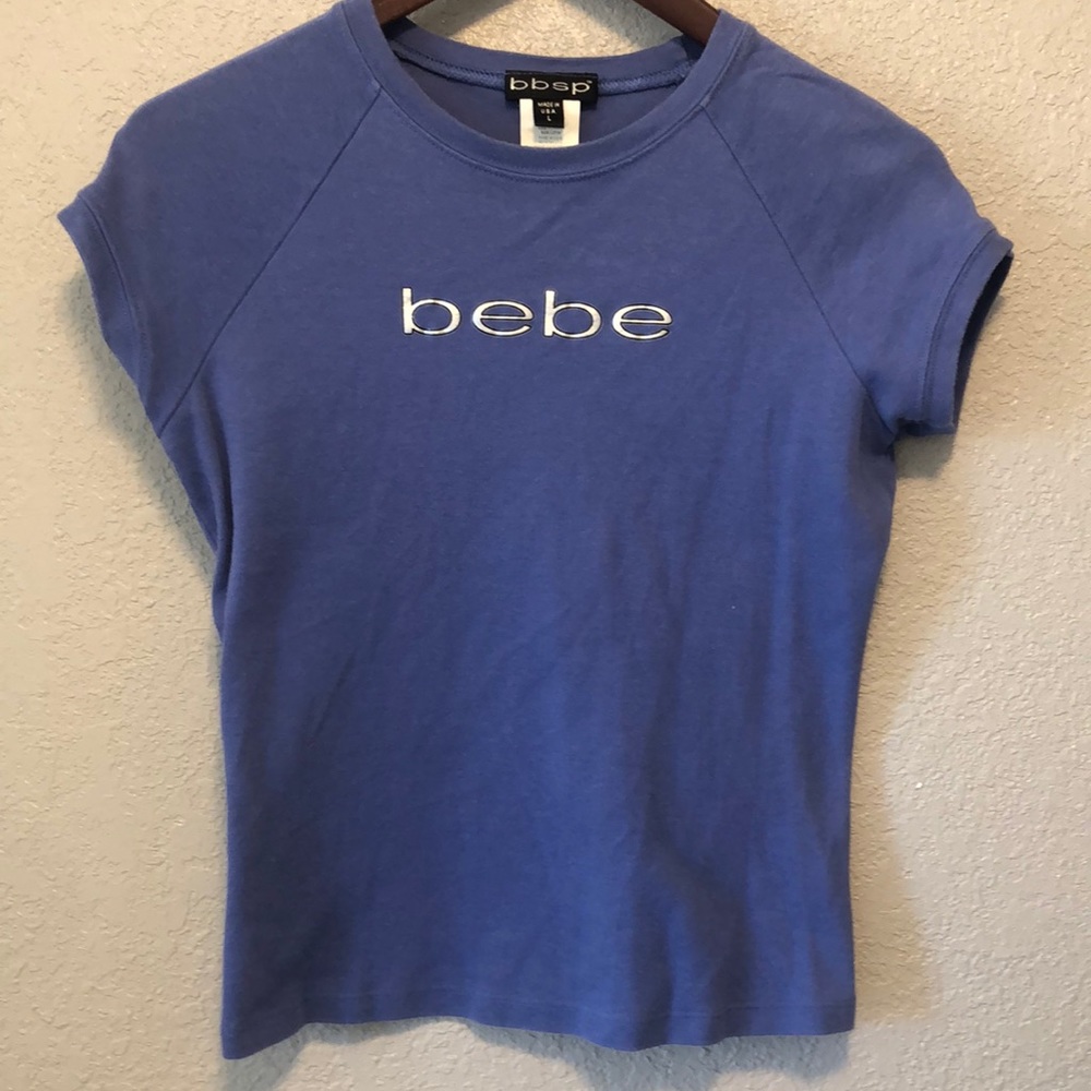 bebe vintage raglan style baby tee